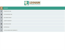 Tablet Screenshot of furnier-lehmann.de